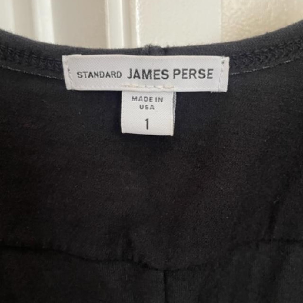JAMES PERSE Black Wide Strap Ruched Dress - Picture 4 of 10